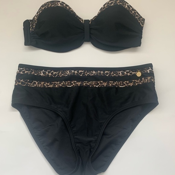 Lascana Pants Normal Adele Bikini Top And Bottom Size 4 - Picture 1 of 10